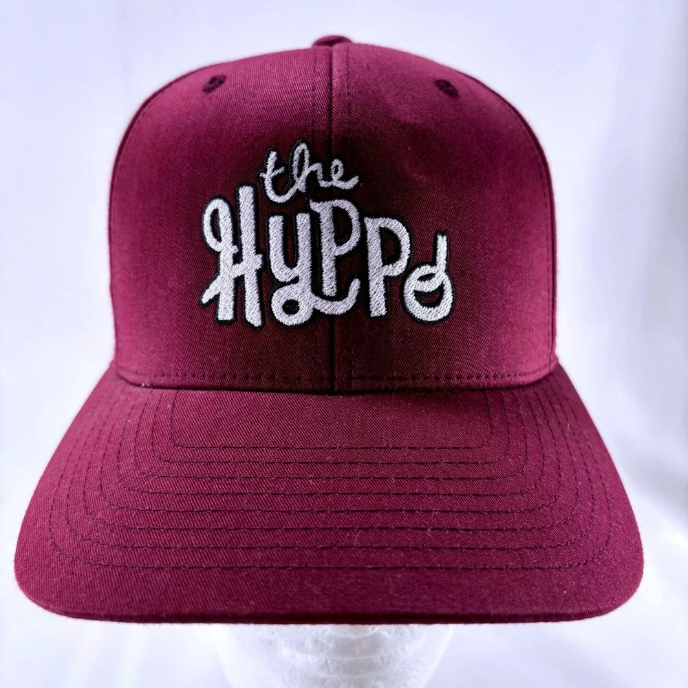 The Hyppo Gourmet Ice Pops Popsicle Logo Maroon Adjustable Baseball Hat Cap